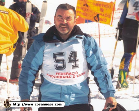 Foto: Corujo en el Campeonato de España de Esquí en Pas de la Casa, Andorra